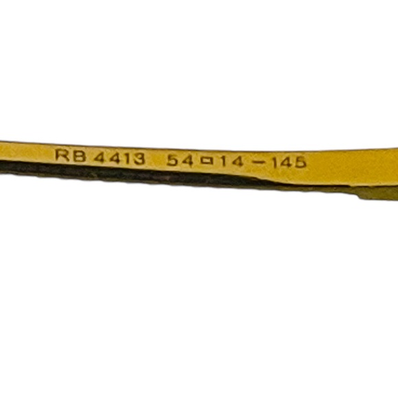 RAY-BAN AVIATORRB 4413 54-14 I45 SQUARE METAL BROWN SHADE/GOLD UNISEX SUNGLASSES - Picture 6 of 15